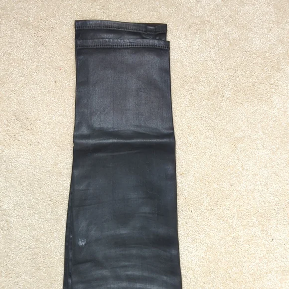 Waxed Dark Green AG Skinny Jeans - Picture 4 of 4